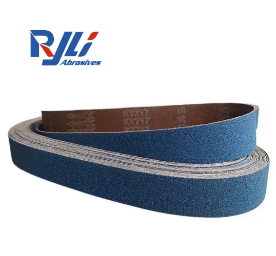 Ryli Zirconoia Abrasive Blue Sand Belt Polishing Belt Grit 40# 60# 80#